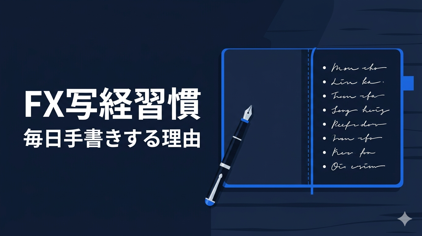 FXで週1負けていた自分が毎日やっている「写経」習慣【8つのルールを手書きする理由】